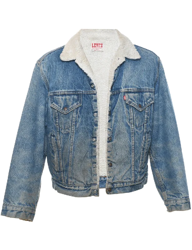 Levi's Shearling Denim Jacket - M