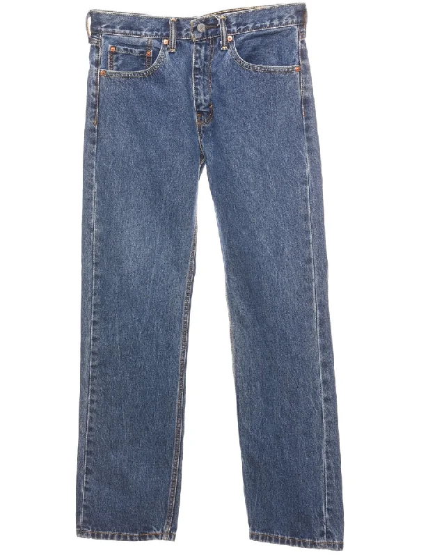 Classic Retro Medium Wash Levi's Straight-Fit Jeans - W34 L36