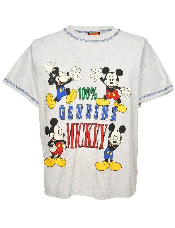 Dessert Matching Mickey & Minnie Mouse Cartoon T-shirt - L
