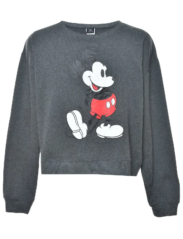 Comfortable Wear Mickey Mouse Cartoon Sweatshirt - XL