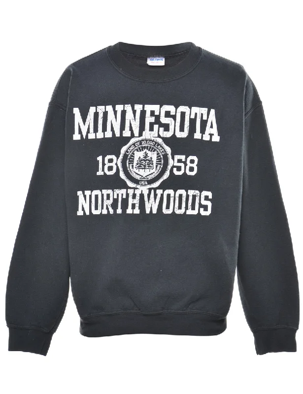 Romantic Data Minnesota Northwoods Printed Sweatshirt - M