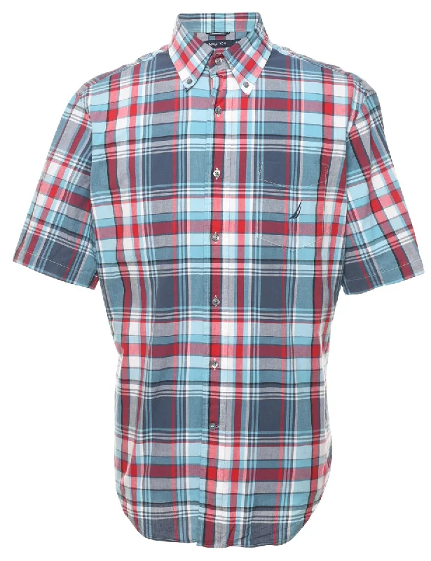 Spring Fashion Nautica Checked Shirt - L