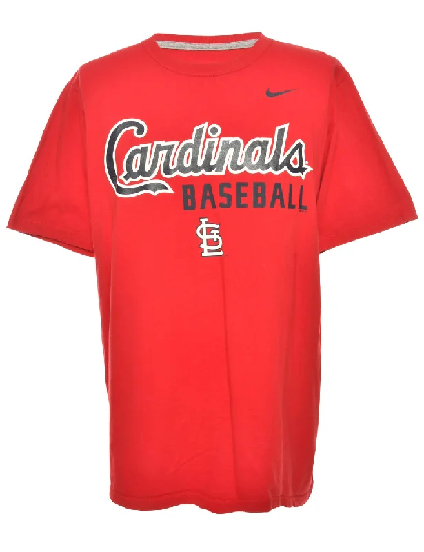 Cute Style Nike Cardinals Baseball Sports T-shirt - L