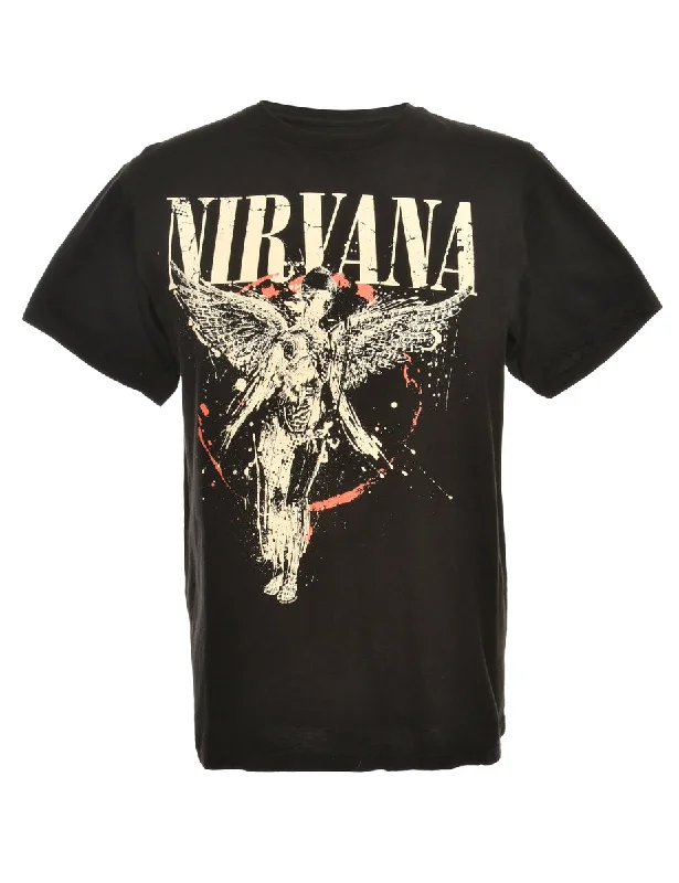 College Style Nirvana Band T-shirt - M