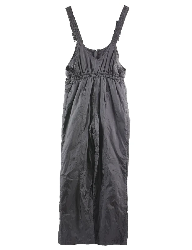 Luxury Fashion Nylon Black Ski Salopettes - S