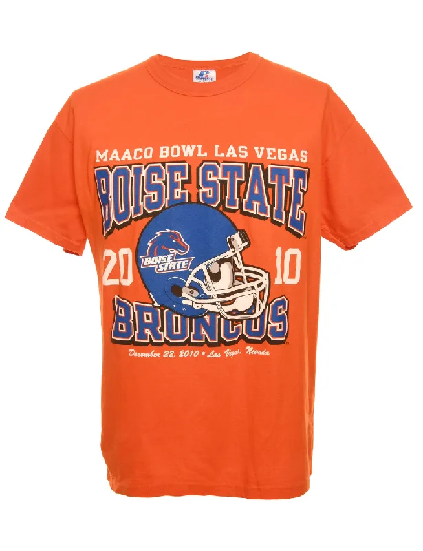 Body Design Orange Russell Athletic Boise State Broncos Sports T-shirt - M