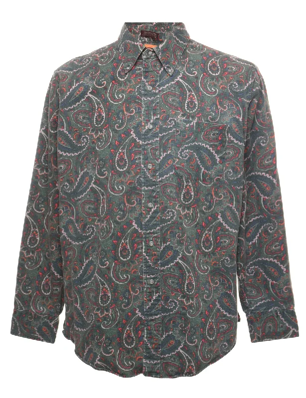 Soft Tops Paisley Print Multi-Colour Shirt - XL