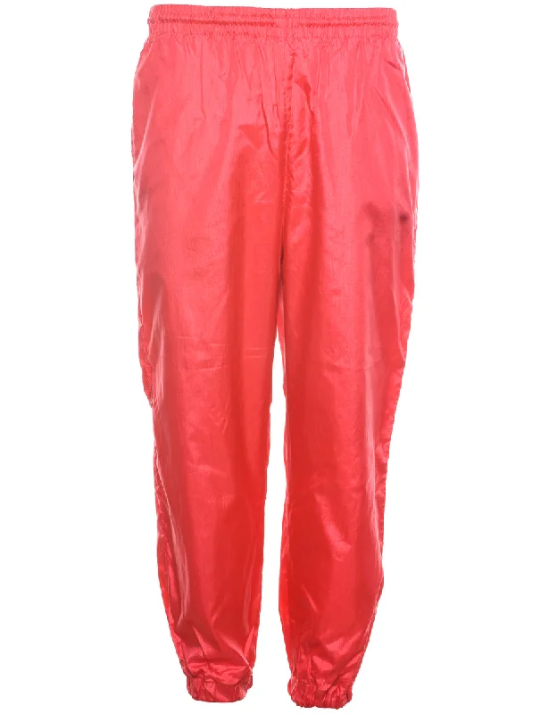 Quality Tailoring Pink 1980s Track Pants - W26 L25