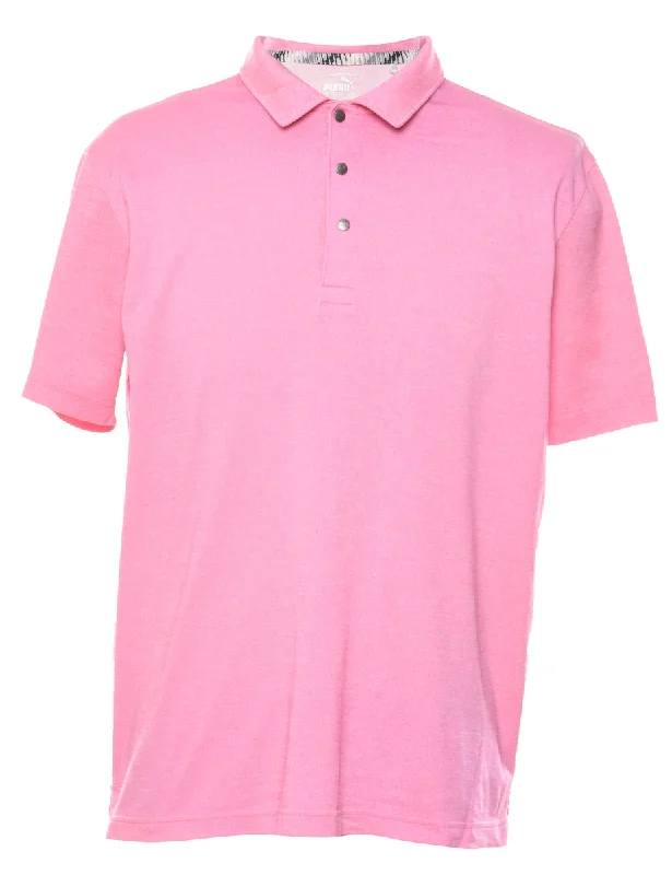 All-Day Wear Puma Pink Polo Shirt - L