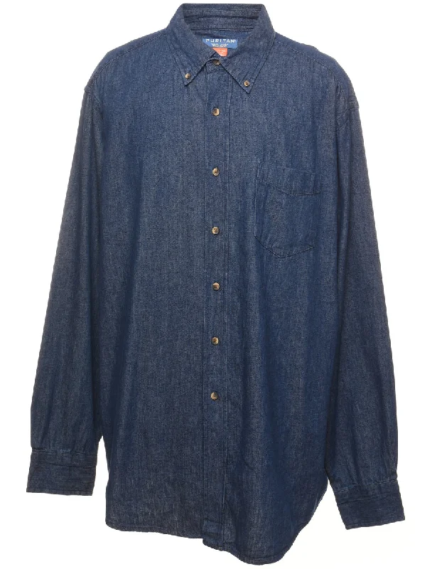 Warm And Comfortable Puritan Denim Shirt - XL