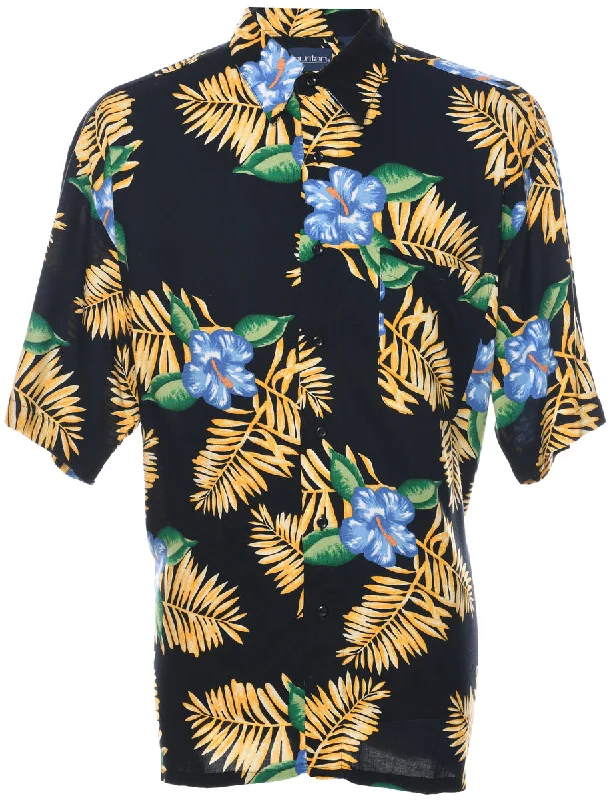 Minimal Style Puritan Hawaiian Shirt - L