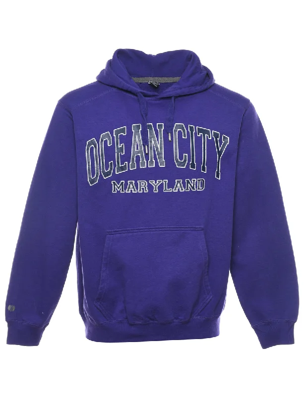 Fashion Pioneer Purple Ocean City Marryland Hoodie - XL