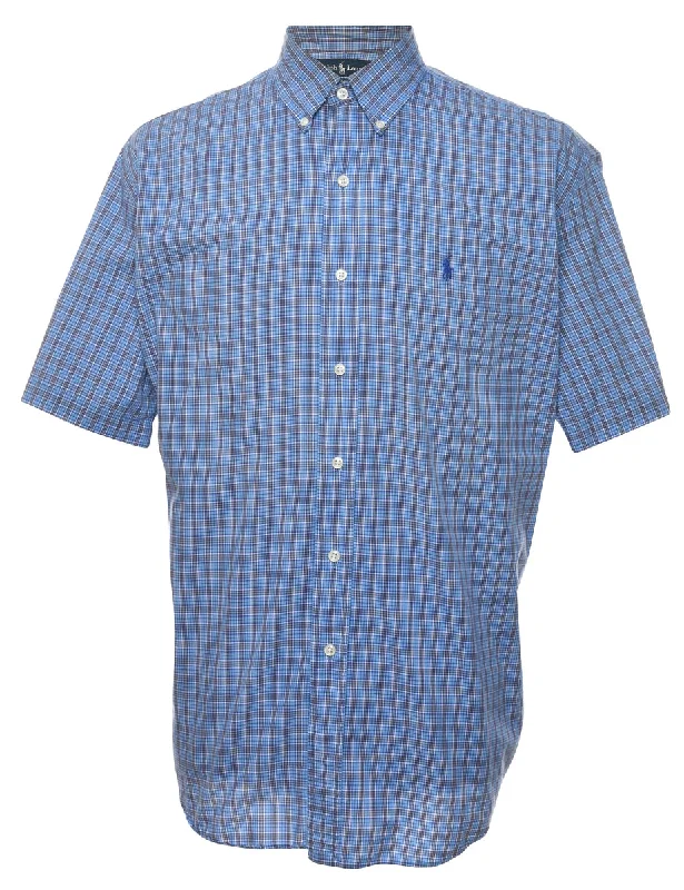 French Style Ralph Lauren Checked Shirt - M
