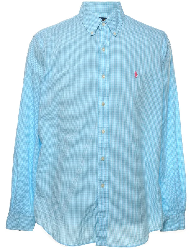 French Style Ralph Lauren Gingham Shirt - L