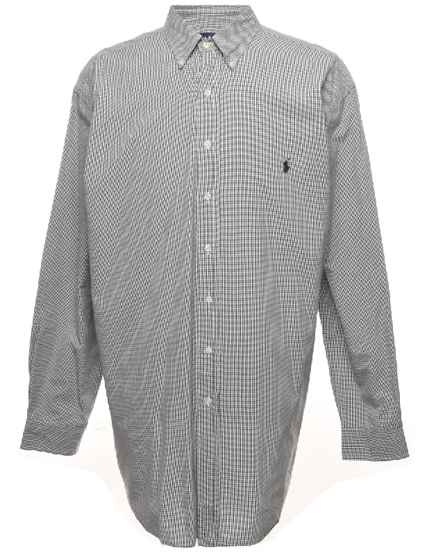 Casual Chic Looks Ralph Lauren Grey Checked Shirt - XL