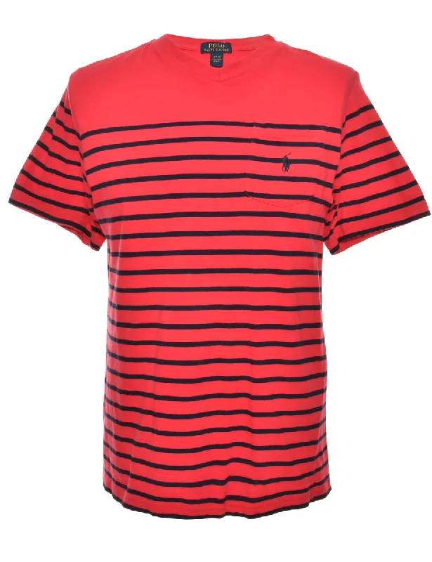 Soft And Comfortable Ralph Lauren Printed T-shirt - L