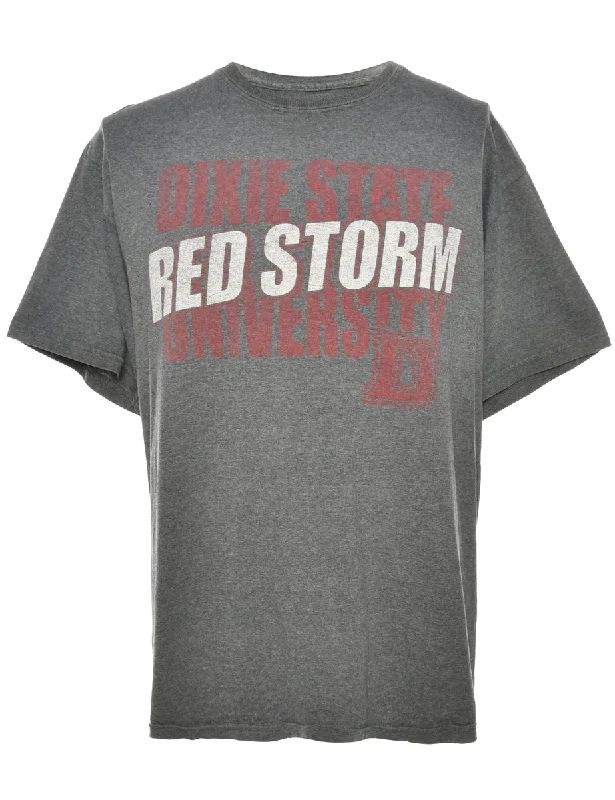 Casual Style Russell Athletic Printed T-shirt - L