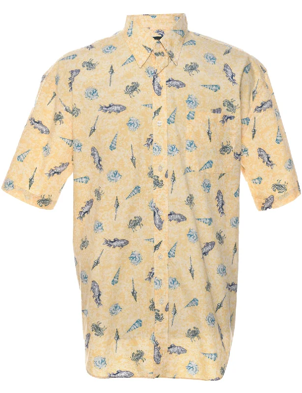 Comfortable Fashion Saddlebred Hawaiian Shirt - L