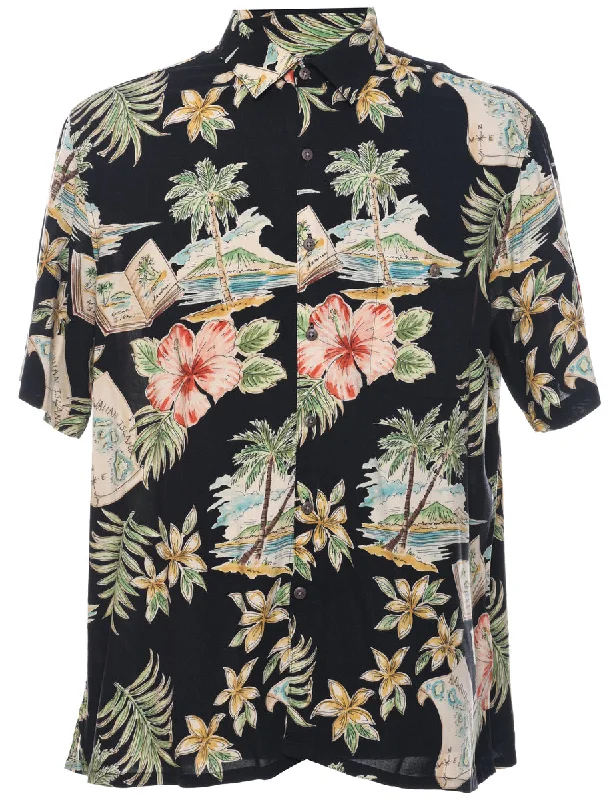 High-end Customization Short Sleeve Hawaiian Shirt - L