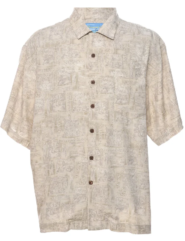 Fashion Wear Silk Hawaiian Shirt - XL