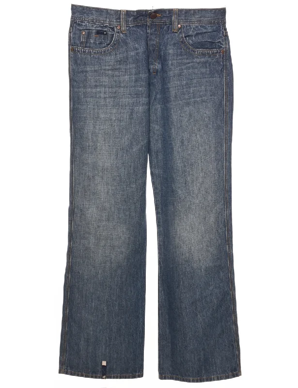 Soft Comfort Stone Wash Straight Fit Jeans - W38 L34