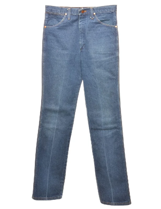 Comfy Layers Straight-Leg Medium Wash Wrangler Jeans - W32 L34
