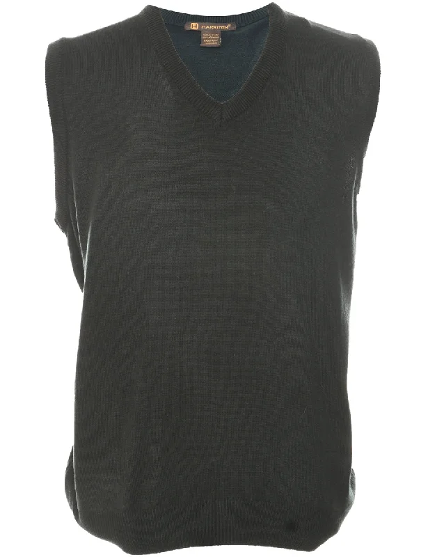 Cozy Shirts Sweater Black Vest - XL