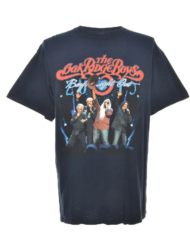 Embroidered Letters The Oakridge Boys Band T-shirt - M