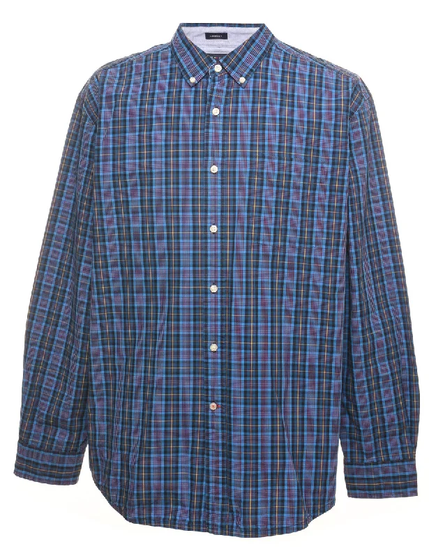 Easy Wear Chic Tommy Hilfiger Blue Checked Shirt - XL