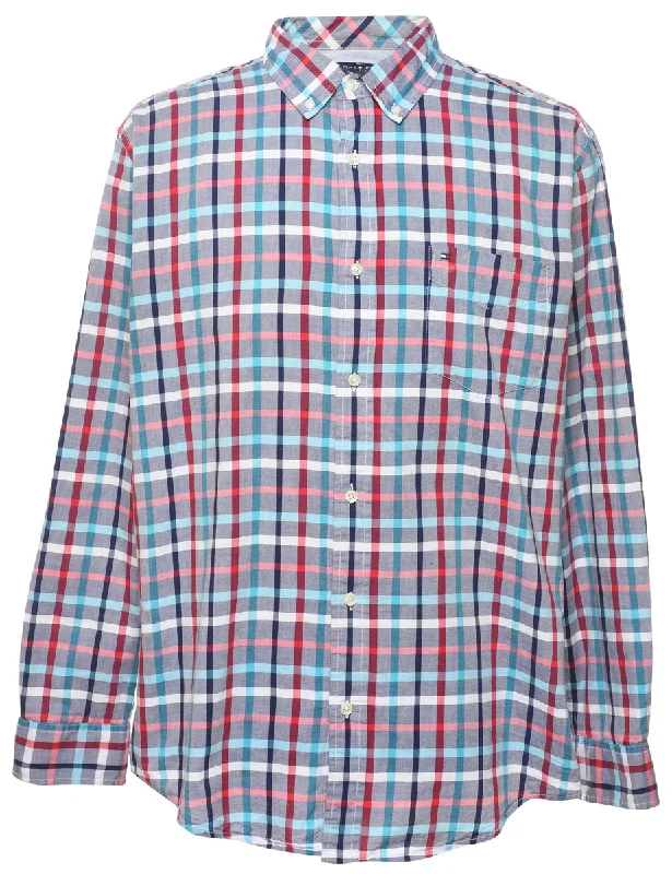 Short Design Tommy Hilfiger Checked Shirt - L
