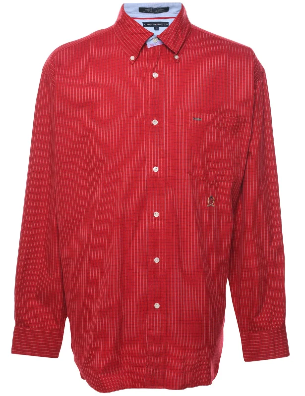 French Retro Tommy Hilfiger Checked Shirt - L