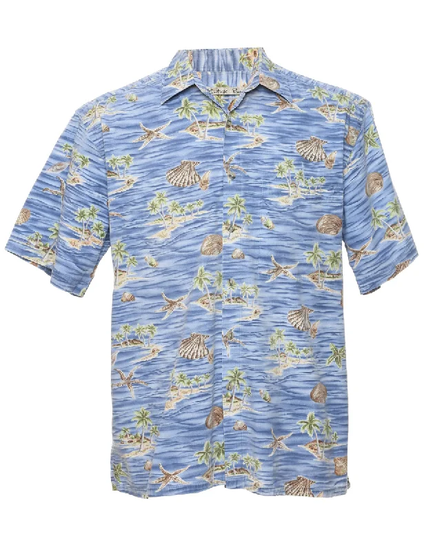 Minimal Classic Tropical Hawaiian Shirt - M
