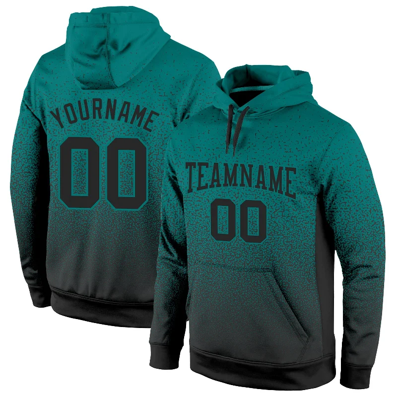 Elegant Dressing Custom Stitched Aqua Black Fade Fashion Sports Pullover Sweatshirt Hoodie Elegant Dressing Custom Stitched Aqua Black Fade Fashion Sports Pullover Sweatshirt Hoodie