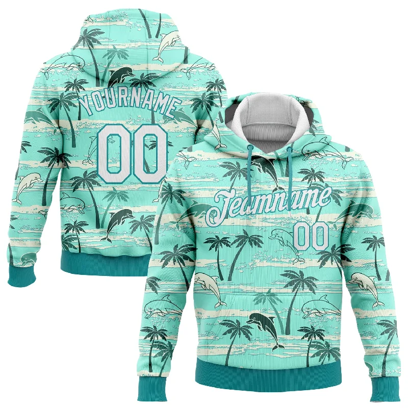 New Products Custom Stitched Aqua White 3D Pattern Design Hawaii Palm Trees Sports Pullover Sweatshirt Hoodie New Products Custom Stitched Aqua White 3D Pattern Design Hawaii Palm Trees Sports Pullover Sweatshirt Hoodie