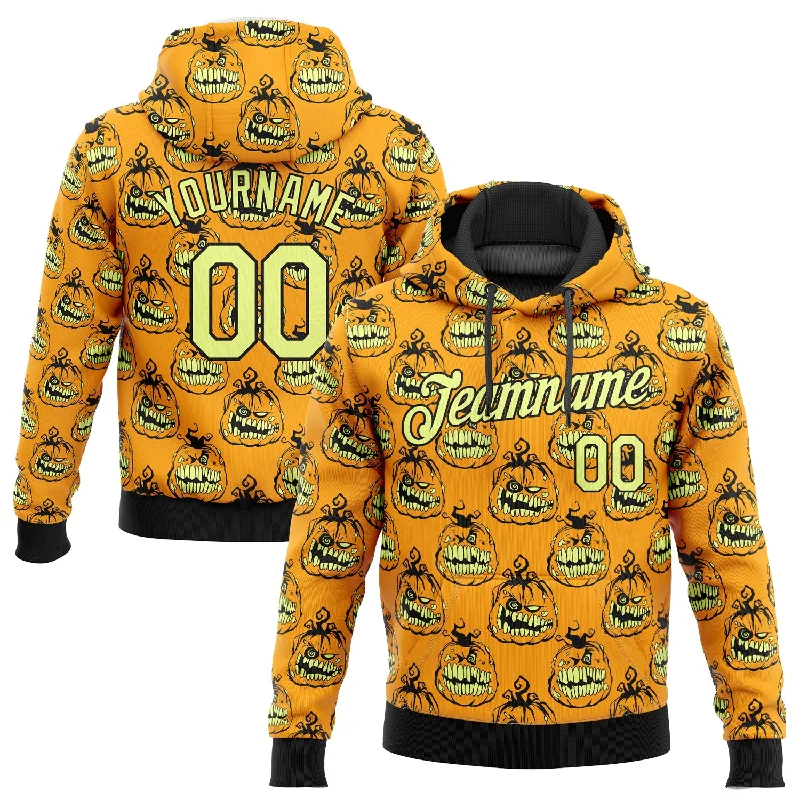 Trendy Traveler Custom Stitched Gold Gold-Black 3D Pattern Smiling Pumpkin Halloween Sports Pullover Sweatshirt Hoodie Trendy Traveler Custom Stitched Gold Gold-Black 3D Pattern Smiling Pumpkin Halloween Sports Pullover Sweatshirt Hoodie