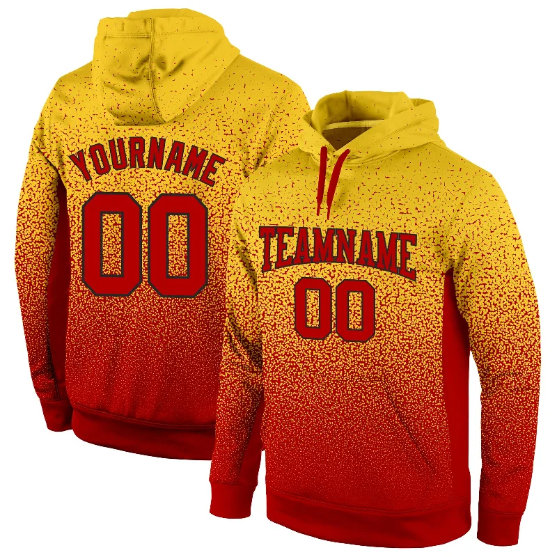 Cozy Knits Custom Stitched Gold Red-Black Fade Fashion Sports Pullover Sweatshirt Hoodie Cozy Knits Custom Stitched Gold Red-Black Fade Fashion Sports Pullover Sweatshirt Hoodie