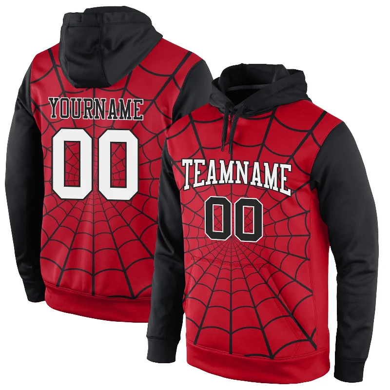 Modern Tailoring Custom Stitched Red White-Black 3D Pattern Design Spider Sports Pullover Sweatshirt Hoodie Modern Tailoring Custom Stitched Red White-Black 3D Pattern Design Spider Sports Pullover Sweatshirt Hoodie