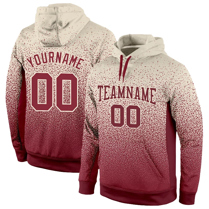 Everyday Outfits Custom Stitched Cream Burgundy Fade Fashion Sports Pullover Sweatshirt Hoodie Everyday Outfits Custom Stitched Cream Burgundy Fade Fashion Sports Pullover Sweatshirt Hoodie