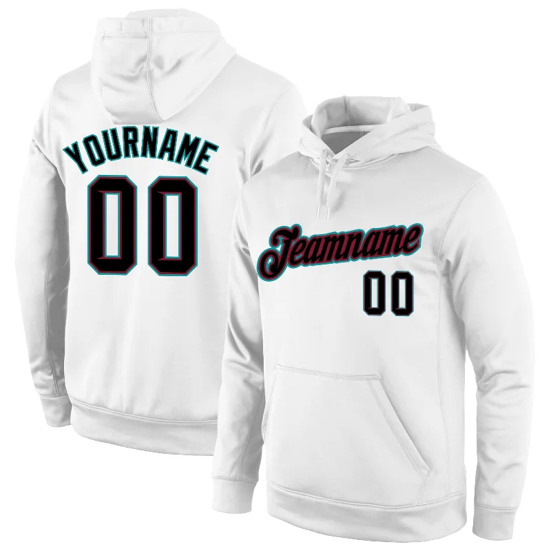 Carefree Style Custom Stitched White Black-Crimson Sports Pullover Sweatshirt Hoodie Carefree Style Custom Stitched White Black-Crimson Sports Pullover Sweatshirt Hoodie