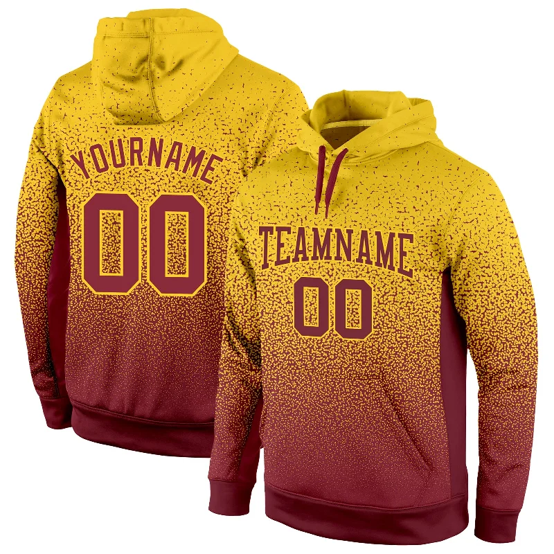Chic Outfits Custom Stitched Gold Burgundy Fade Fashion Sports Pullover Sweatshirt Hoodie Chic Outfits Custom Stitched Gold Burgundy Fade Fashion Sports Pullover Sweatshirt Hoodie