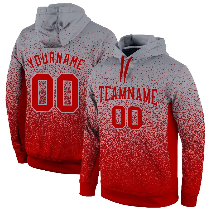 Smart Comfort Wear Custom Stitched Gray Red Fade Fashion Sports Pullover Sweatshirt Hoodie Smart Comfort Wear Custom Stitched Gray Red Fade Fashion Sports Pullover Sweatshirt Hoodie