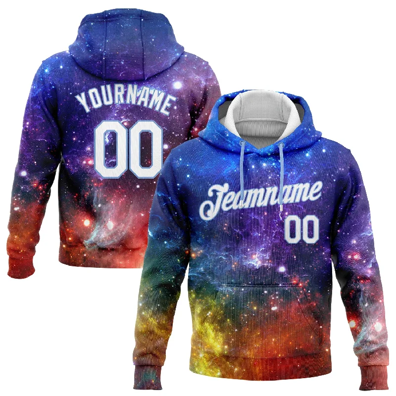 Fashionable And Versatile Custom Stitched Galactic White-Light Blue 3D Pattern Design Sports Pullover Sweatshirt Hoodie Fashionable And Versatile Custom Stitched Galactic White-Light Blue 3D Pattern Design Sports Pullover Sweatshirt Hoodie