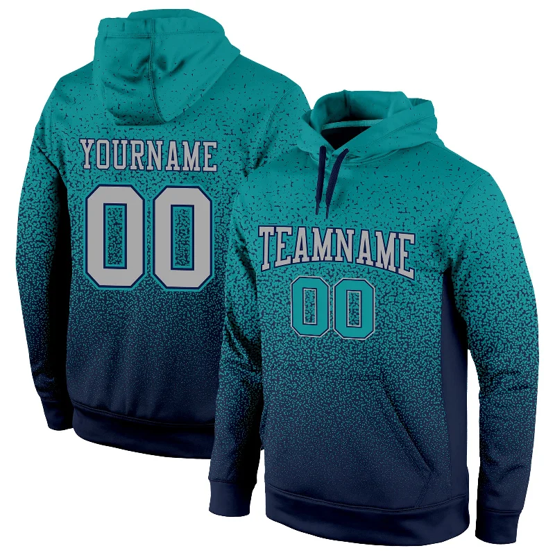 Cute Design Custom Stitched Aqua Gray-Navy Fade Fashion Sports Pullover Sweatshirt Hoodie Cute Design Custom Stitched Aqua Gray-Navy Fade Fashion Sports Pullover Sweatshirt Hoodie