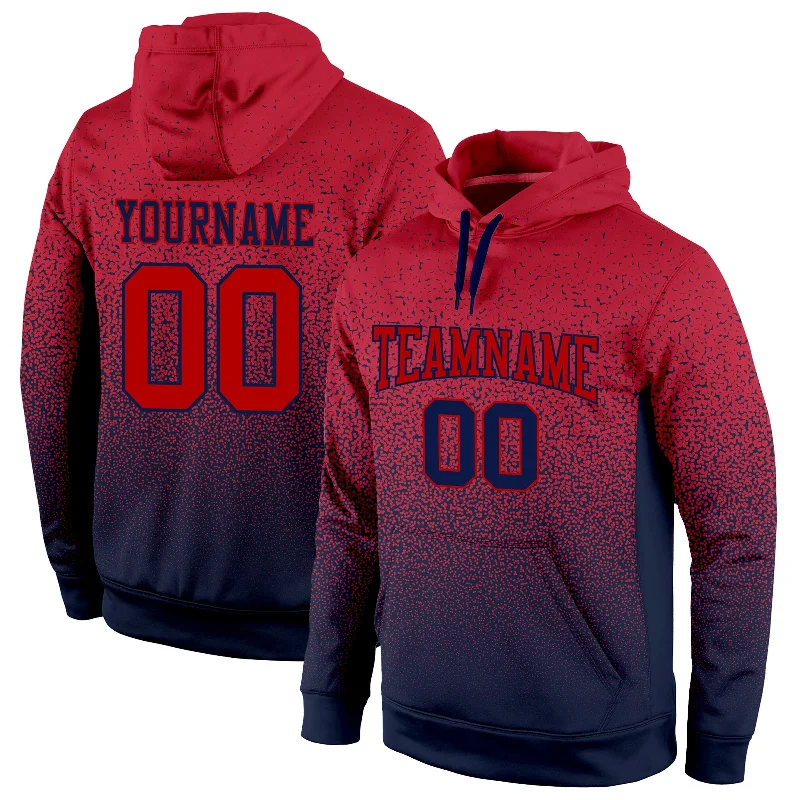 Celebrity Picks Custom Stitched Navy Red Fade Fashion Sports Pullover Sweatshirt Hoodie Celebrity Picks Custom Stitched Navy Red Fade Fashion Sports Pullover Sweatshirt Hoodie