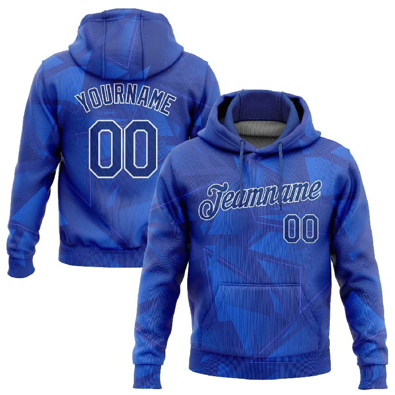 Easygoing Outfits Custom Stitched Royal Roayl Navy-White 3D Pattern Design Sports Pullover Sweatshirt Hoodie Easygoing Outfits Custom Stitched Royal Roayl Navy-White 3D Pattern Design Sports Pullover Sweatshirt Hoodie