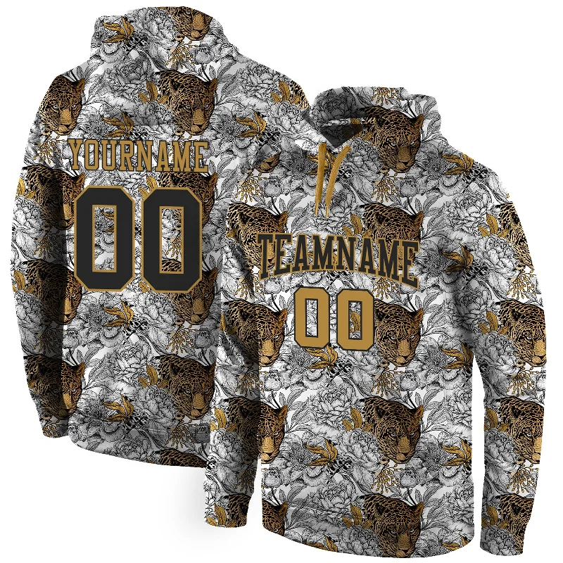 British Fashion Custom Stitched Black Black-Old Gold 3D Pattern Design Leopard Sports Pullover Sweatshirt Hoodie British Fashion Custom Stitched Black Black-Old Gold 3D Pattern Design Leopard Sports Pullover Sweatshirt Hoodie