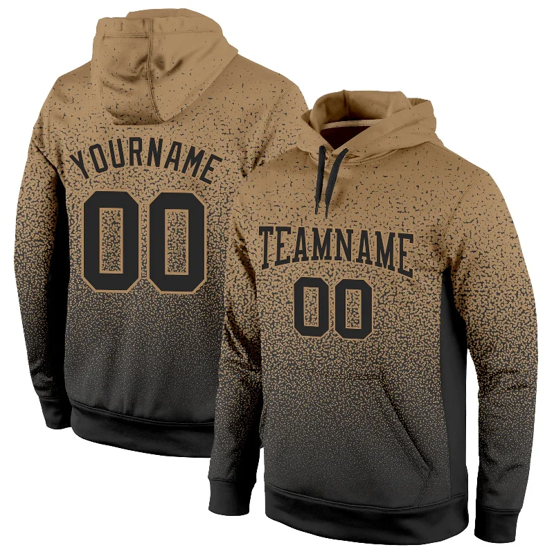 Soft Textures Custom Stitched Old Gold Black Fade Fashion Sports Pullover Sweatshirt Hoodie Soft Textures Custom Stitched Old Gold Black Fade Fashion Sports Pullover Sweatshirt Hoodie