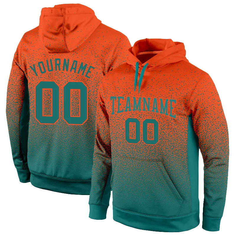 Versatile Outfits Custom Stitched Orange Aqua Fade Fashion Sports Pullover Sweatshirt Hoodie Versatile Outfits Custom Stitched Orange Aqua Fade Fashion Sports Pullover Sweatshirt Hoodie