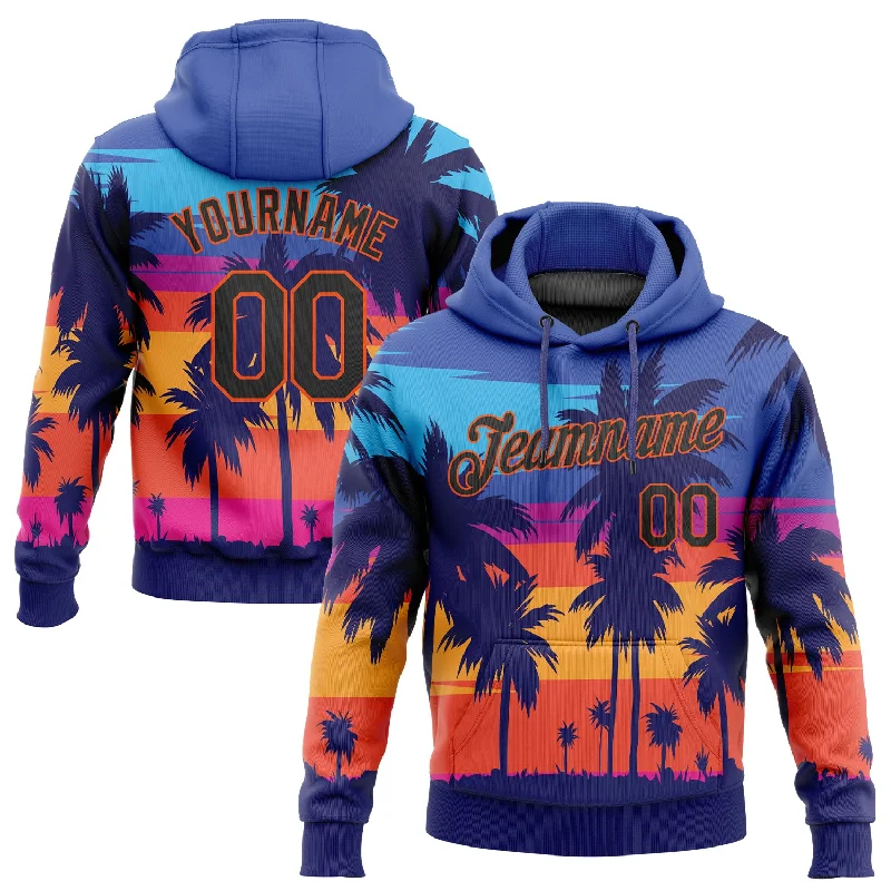 Elegant And Noble Custom Stitched Royal Black-Orange 3D Pattern Design Palm Trees Sports Pullover Sweatshirt Hoodie Elegant And Noble Custom Stitched Royal Black-Orange 3D Pattern Design Palm Trees Sports Pullover Sweatshirt Hoodie
