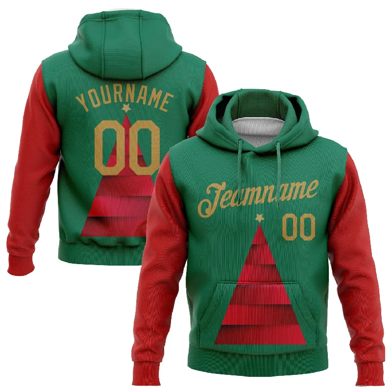 Soft Comfort Wear Custom Stitched Kelly Green Old Gold-Red 3D Christmas Tree Sports Pullover Sweatshirt Hoodie Soft Comfort Wear Custom Stitched Kelly Green Old Gold-Red 3D Christmas Tree Sports Pullover Sweatshirt Hoodie